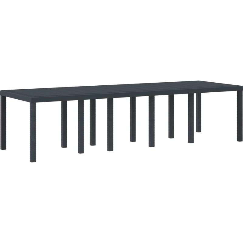 Havemøbel Bord Antracit 300x100x73 cm - Polyrattan