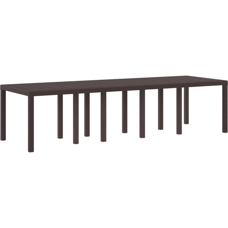Havemøbel Bord 300x100x73 cm - Brun polyrattan
