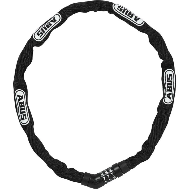 Abus 4808 Combo kædelås 75 cm, sort (4 mm hærdet stål)