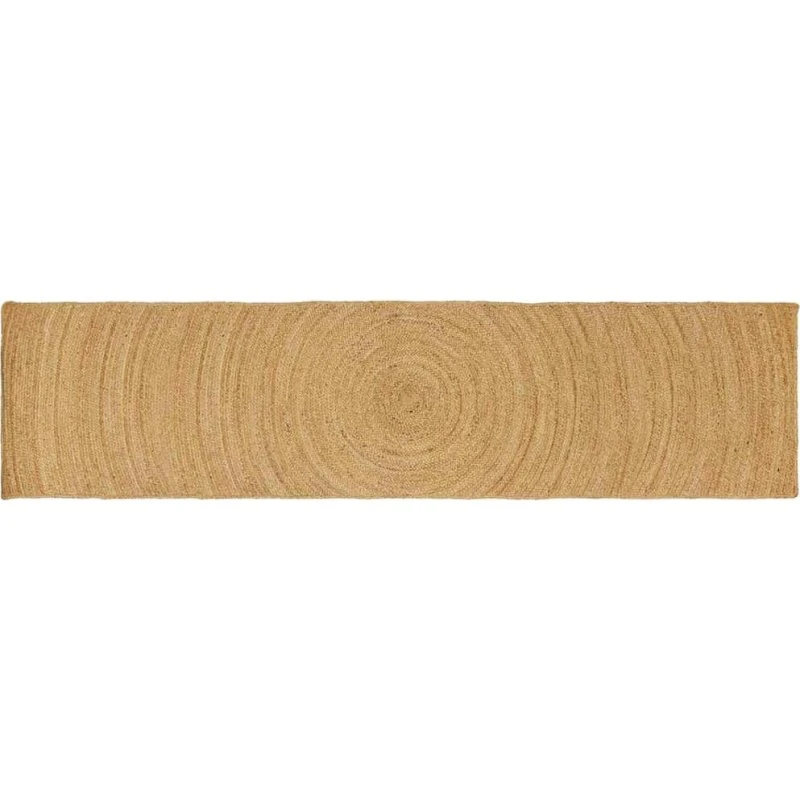 Jute løber tæppe brun 60x400 cm - håndlavet