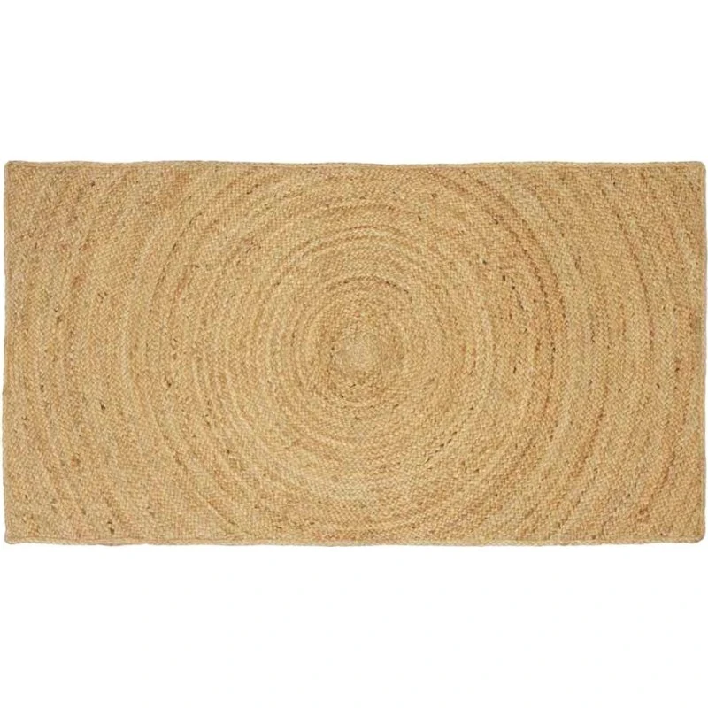 Jute tæppe rektangulært 80 x 150 cm - Brun