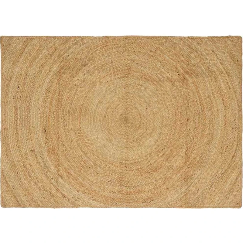 Jute-tæppe rektangulær 120x170 cm - Brun