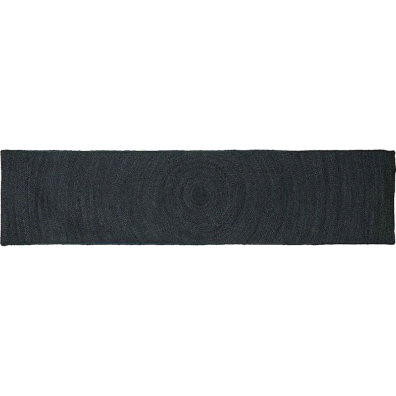 Områdetæppe i jute mørkegrå 60 x 300 cm