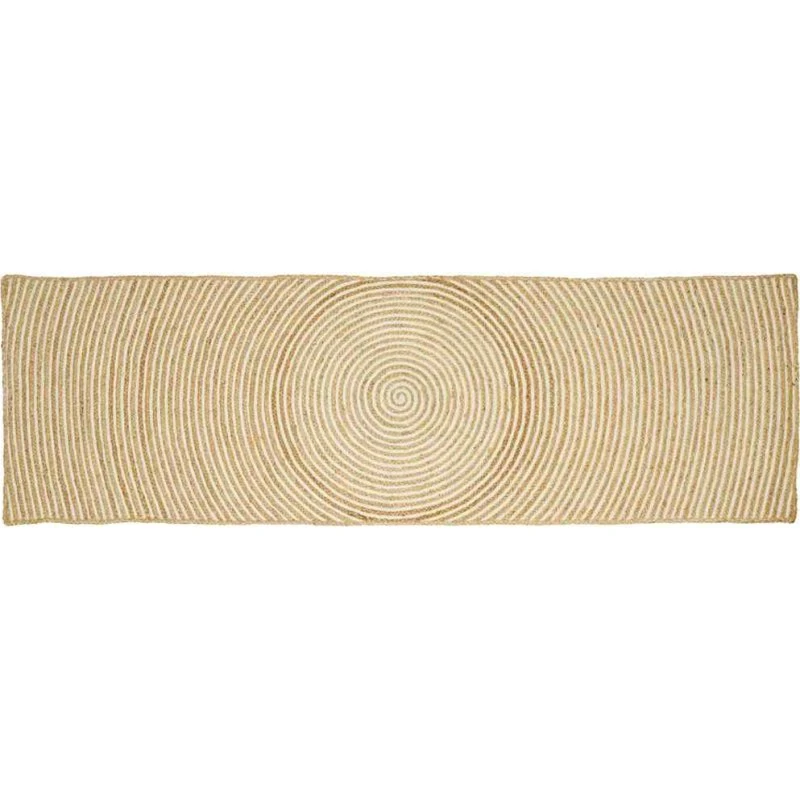 Jute løber 80x250 cm - natur/hvid
