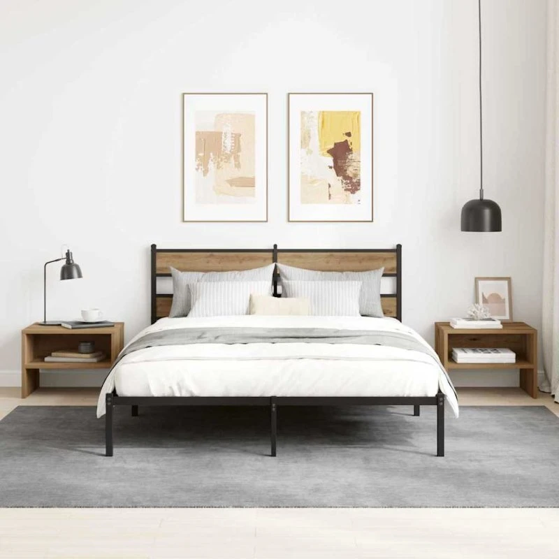 Natskab 2 stk artisan eg 40x40x30 cm – konstrueret træ