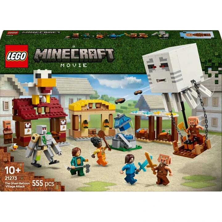 LEGO Minecraft 21273 – Ghast-ballonens angreb på landsbyen