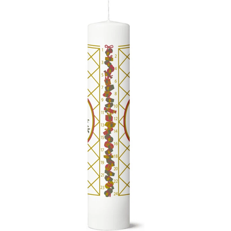 Holmegaard Christmas Kalenderlys 2025 Ø5 cm multi