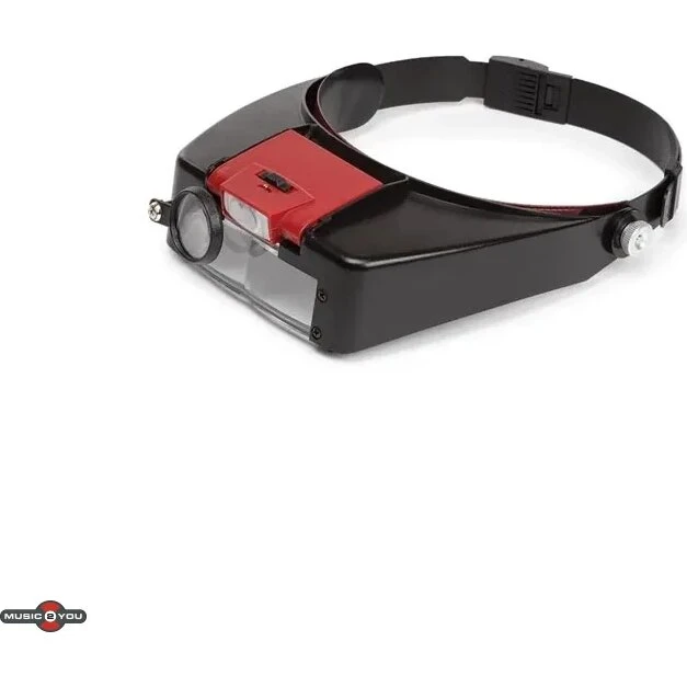 Velleman Lupbrille med LED og 3 udskiftelige linser (1,8x/2,3x/3,3x)