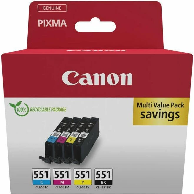 Canon CLI-551 BK/C/M/Y Multipack 4x7 ml