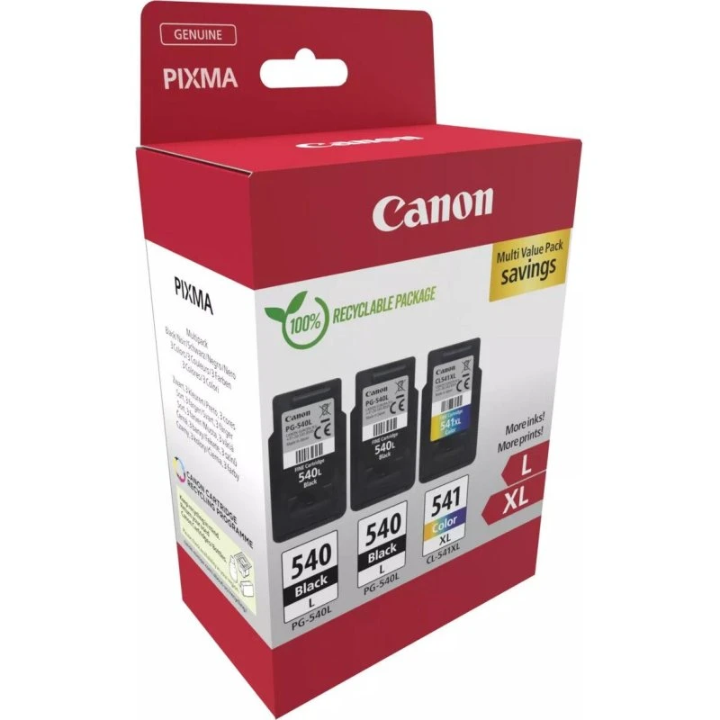 Canon PG-540L x2 + CL-541XL Original Blækpatroner Sort + Farve