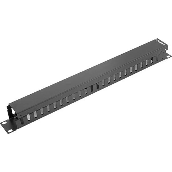 Lanberg AK-1201-B 1U Sort Kabelstyringspanel