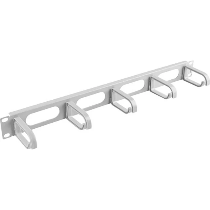 Lanberg Rack Kabelmanagement 1U med 5 Håndtag Grå