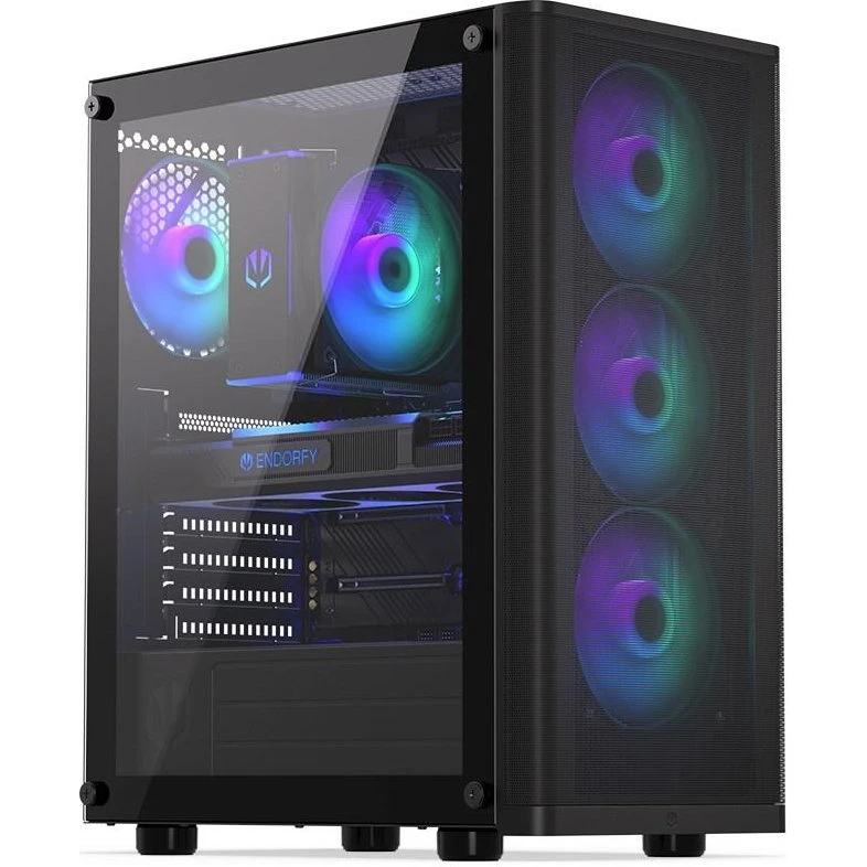 Endorfy Ventum 200 ARGB ATX Mid Tower, Sort