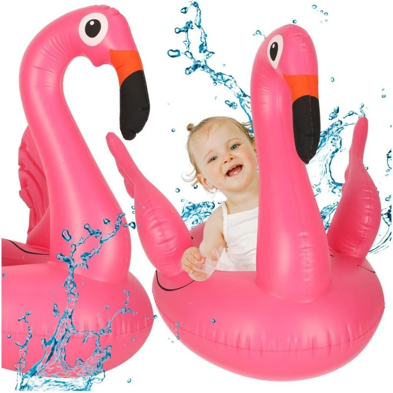 Flamingo Badering, pink, til børn, 66x47x57 cm