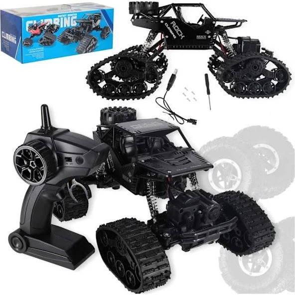 Crawler RC 4x4 Off-Road Bil, Sort