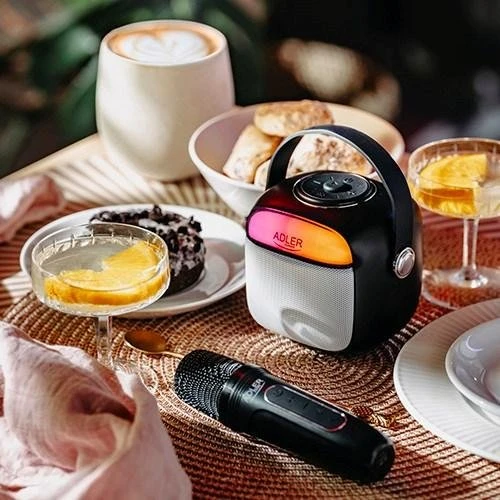 Adler AD 1199B Bluetooth-højtaler med mikrofon, sort
