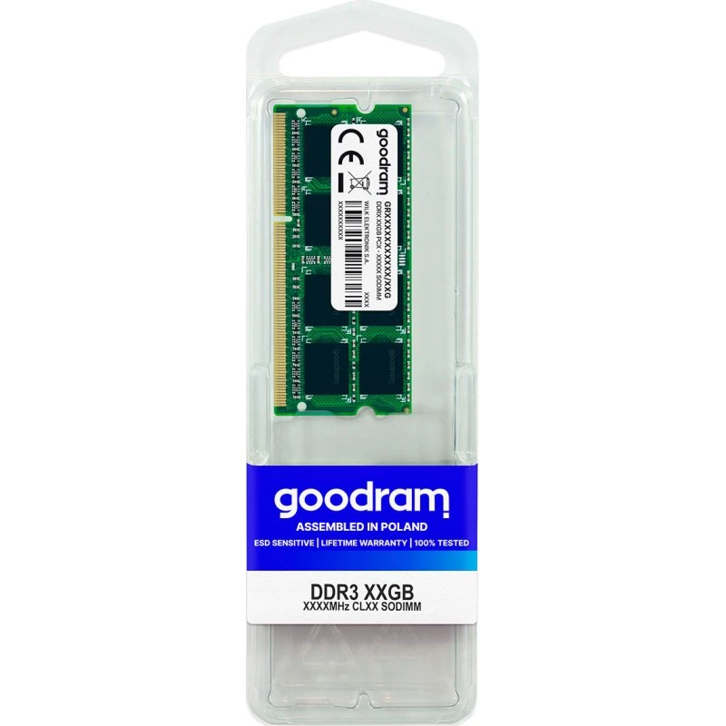 GoodRAM SODIMM DDR3 8GB 1600MHz CL11 Grøn
