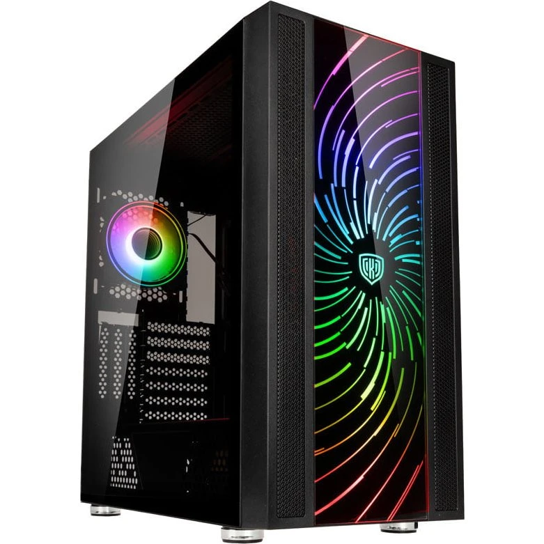 Kolink Unity Adapt ARGB Midi Tower, Sort med Glas Sidepanel