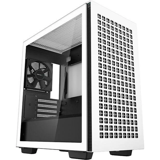 DeepCool CH370 WH Miditower PC-kabinet Hvid med Hærdet Glas
