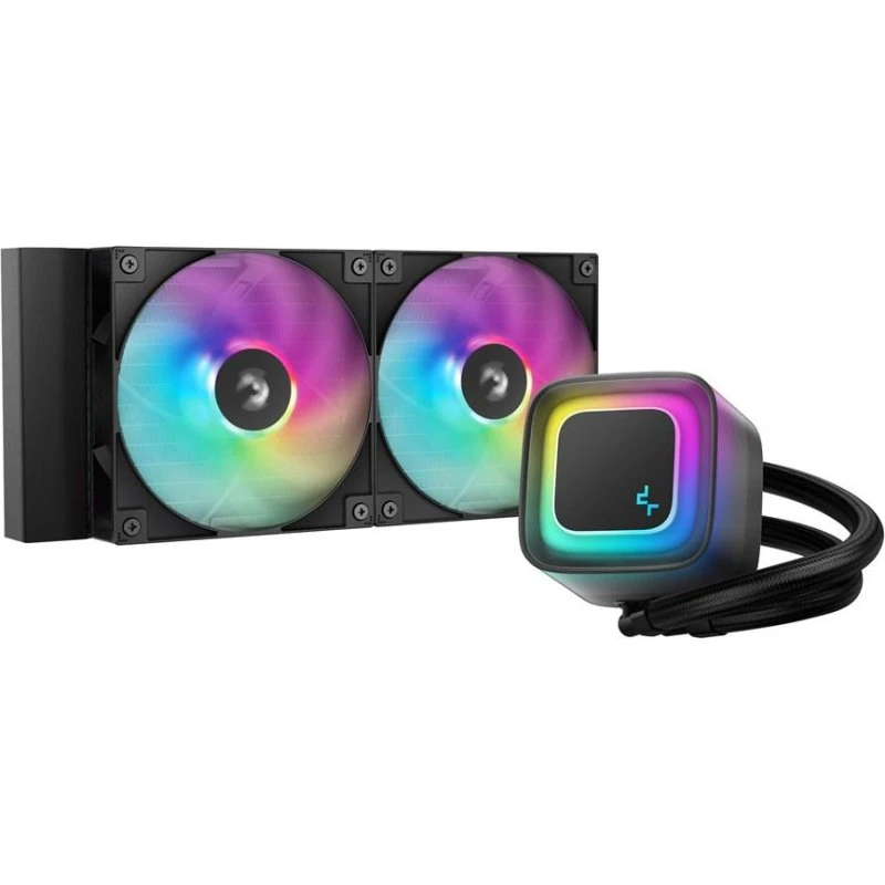 DeepCool LE240 V2 240 mm CPU Vandkøler, Sort, ARGB
