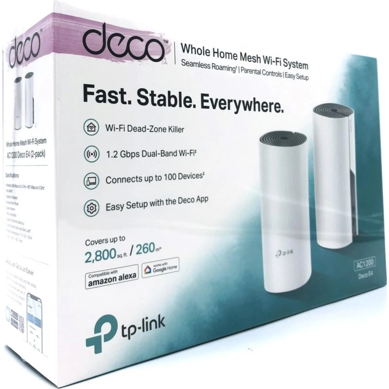 TP-Link Deco E4 Wi-Fi-system (2 routere)