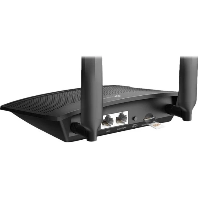 TP-Link TL-MR100 4G LTE Router, 300 Mbps, sort