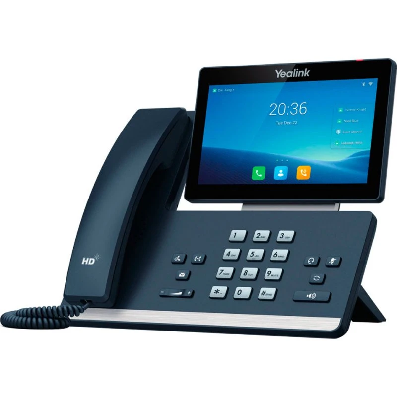 Yealink SIP-T58W VoIP-telefon, klassisk grå, med Bluetooth