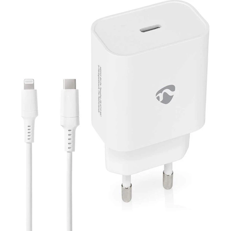 Nedis 20 W USB-C Vægoplader med Hurtig Opladning