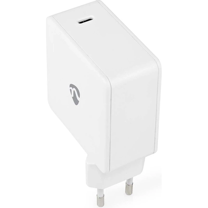 Nedis WCGPD100W100WT Vægoplader 100W GaN USB-C, Hvid
