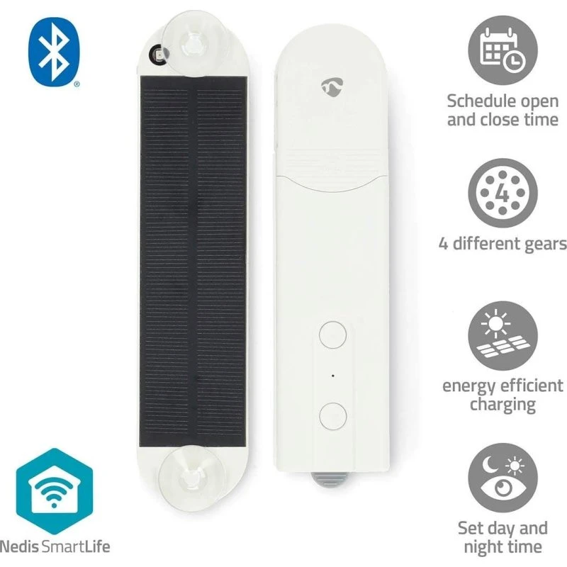 Nedis SmartLife Robot med Gardin | Hvid | 2000 mAh | Bluetooth