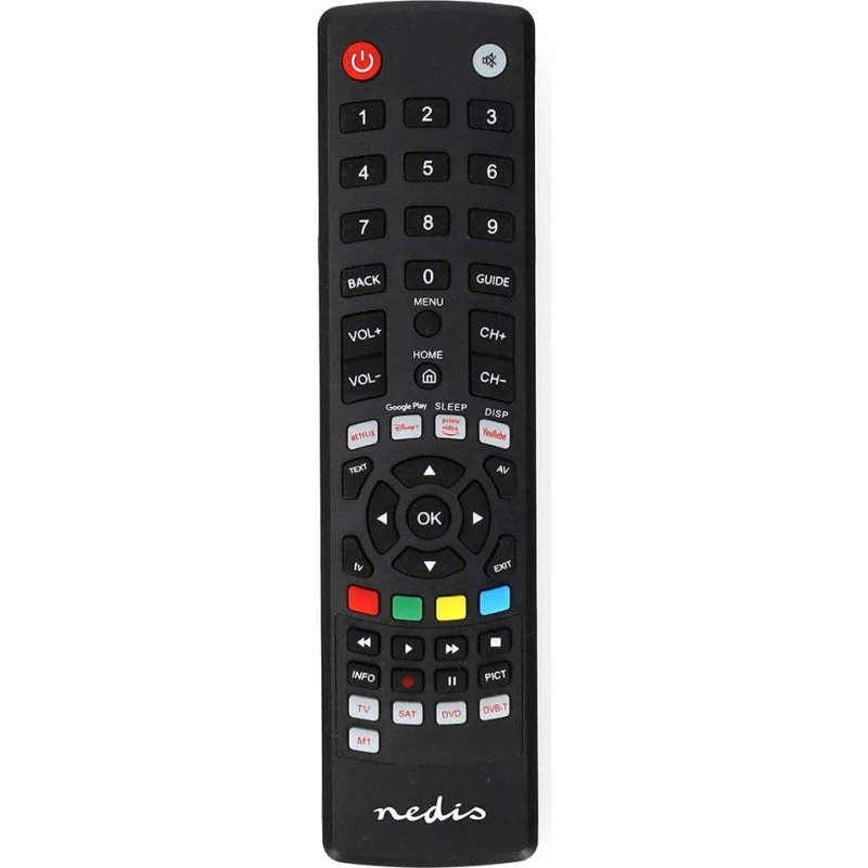 Nedis TVRC2340BK Universal Fjernbetjening | Forprogrammeret | 4 Enheder | Sort