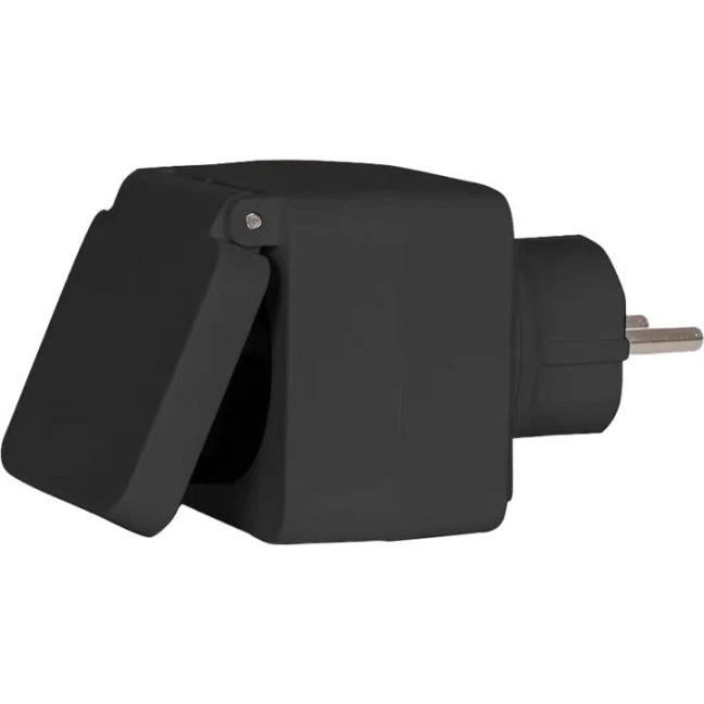 Denver PLO-108 Smart Udendørs Wi-Fi Stik, Sort