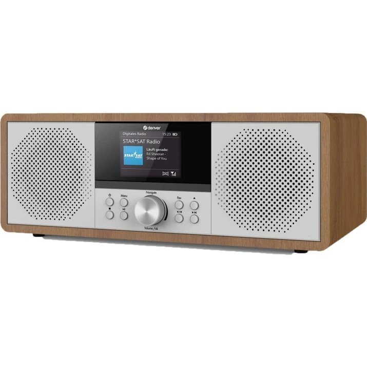 Denver MIR-270DW Mikrosystem, Mørkt Træ, DAB+/FM, Bluetooth