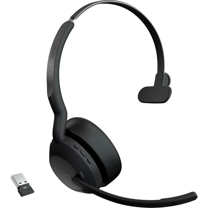 Jabra Evolve2 55 MS Mono Trådløs Høretelefon Sort