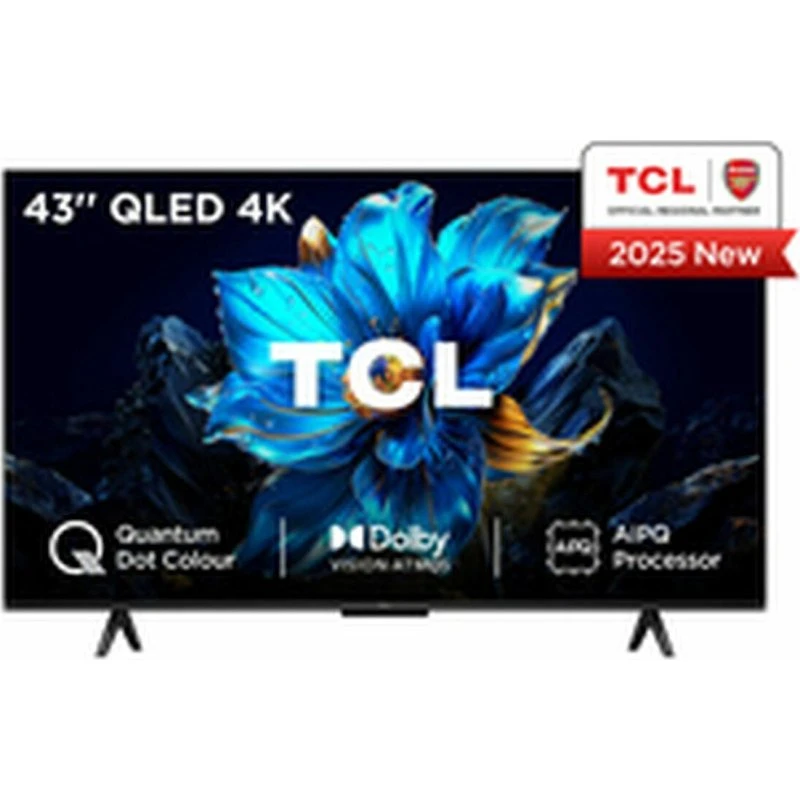 TCL 43P7K 43" QLED 4K Google TV Metallic