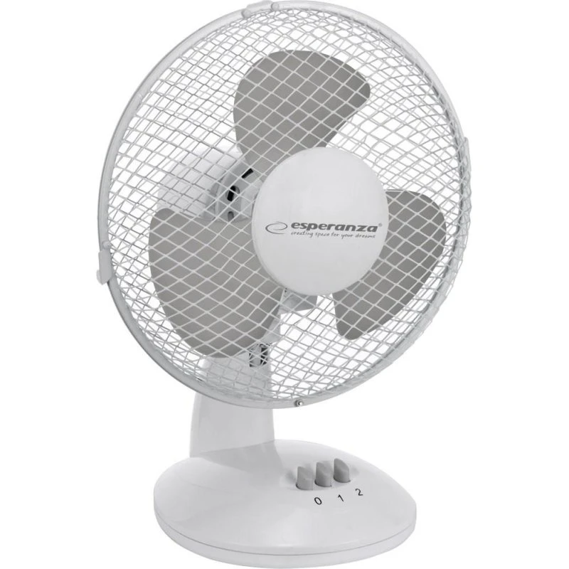Esperanza Zephyr Bordventilator 23 cm Hvid/Grå