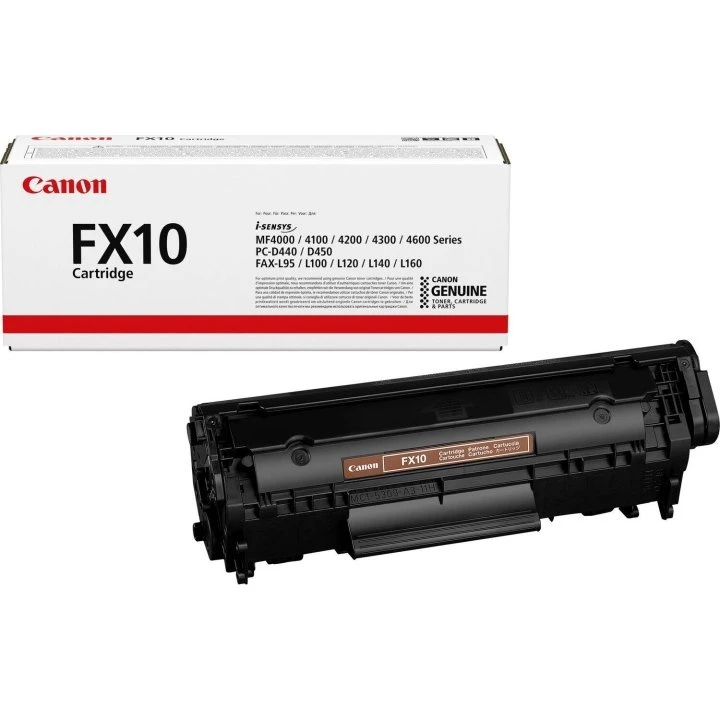 Canon FX10 Sort Laser Toner, 2.000 Sider