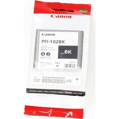 Canon PFI-102BK Sort Blækpatron, 130 ml