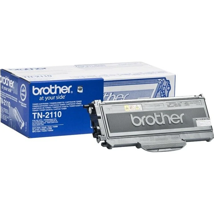 Brother TN-2110 Sort Toner, 1500 Sider
