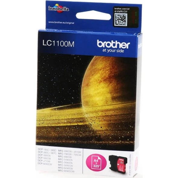 Brother LC-1100M Magenta Blækpatron, 325 sider
