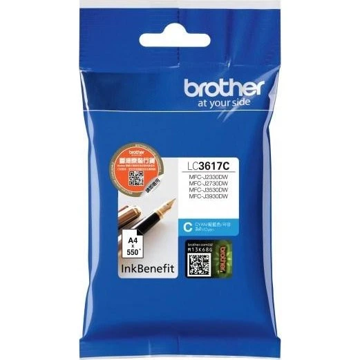 Brother LC-3617C Cyan Original Blækpatron