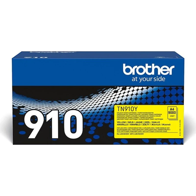 Brother TN-910Y Gul Toner, 9.000 sider