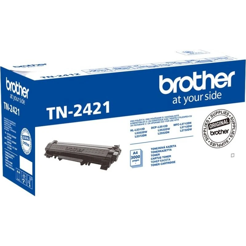 Brother TN-2421, sort, høj kapacitet, original