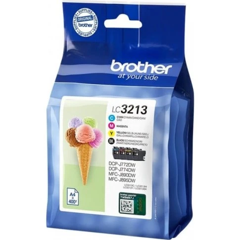 Brother LC3213M 4-pak Sort/Cyan/Magenta/Gul