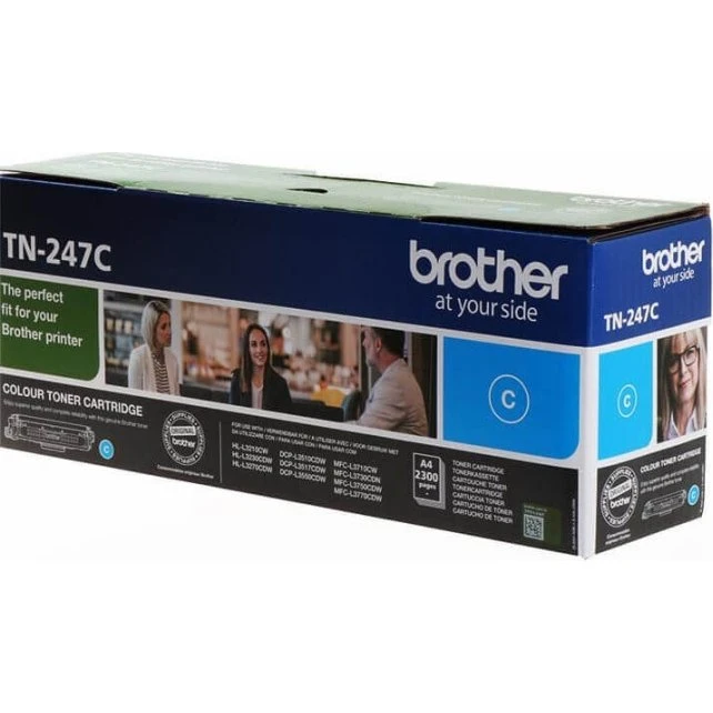 Brother TN247C Cyan, 2300 sider, original toner