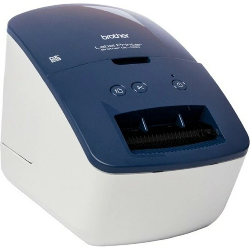 Brother QL-600B Etiketprinter 300 dpi USB 2.0 Blå/Hvid