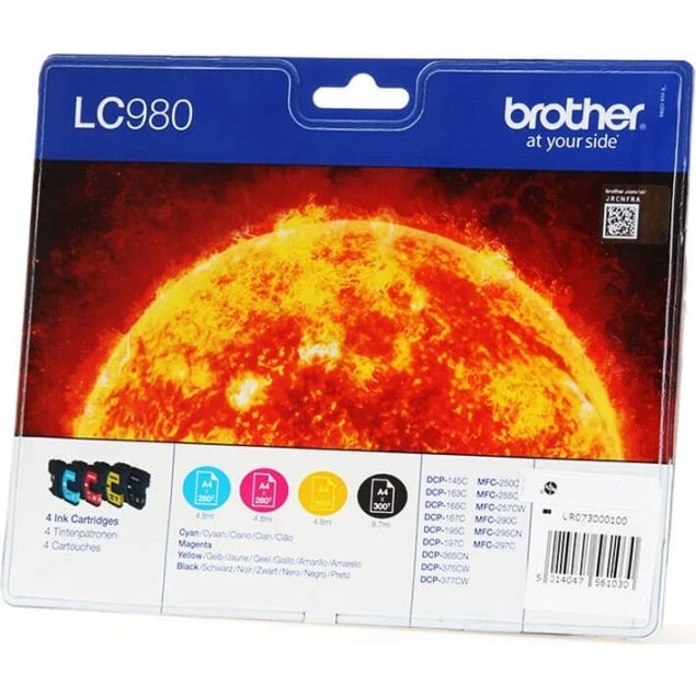 Brother LC-980VALBPDR Multipak 4-farve