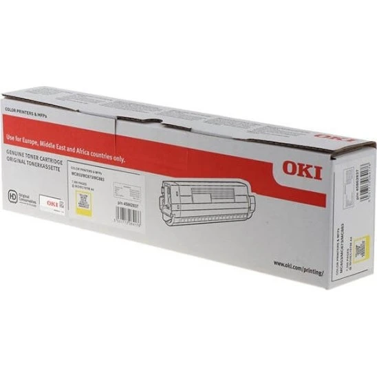 OKI Gul Toner 45862837 – 7.300 sider