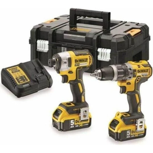 DeWALT DCK266P2 18V Slagbor & Skruetrækker, Gul, 5Ah