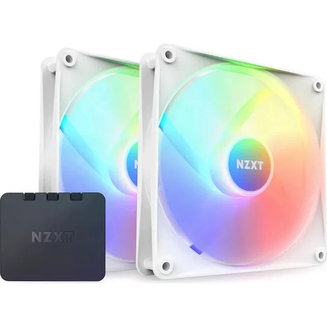 NZXT F140 RGB Core 140mm Blæser (2 stk., Hvid)